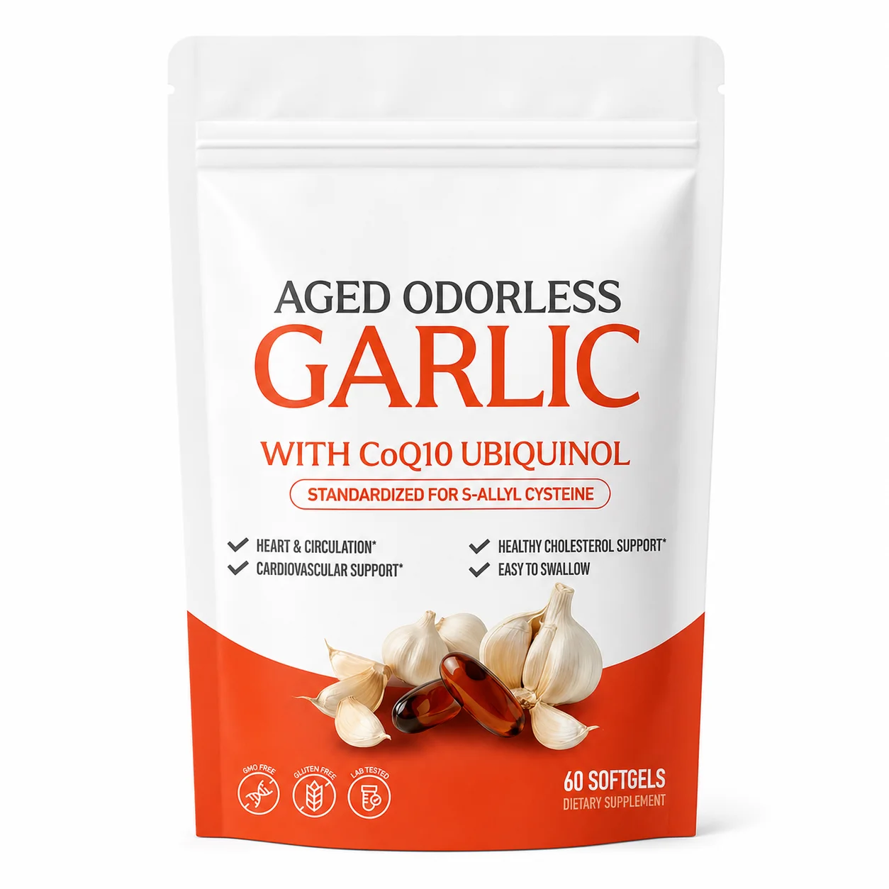 Coq10 Ubiquinol Softgel - كبسولات هلامية من مستخلص الثوم المعتق