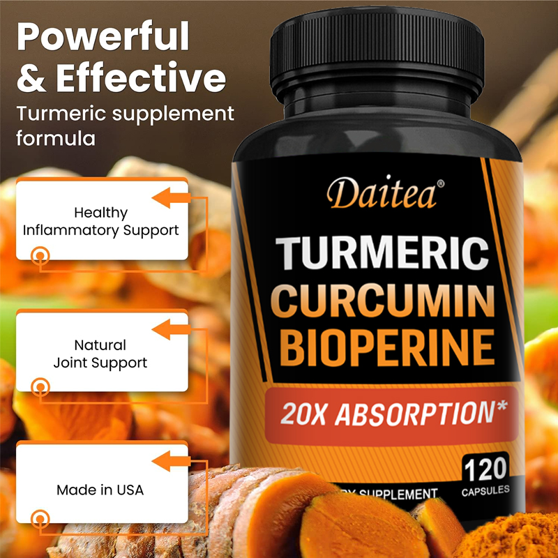 Turmeric Curcumin Capsule - كركم الكركم مع الزنجبيل والفلفل الأسود