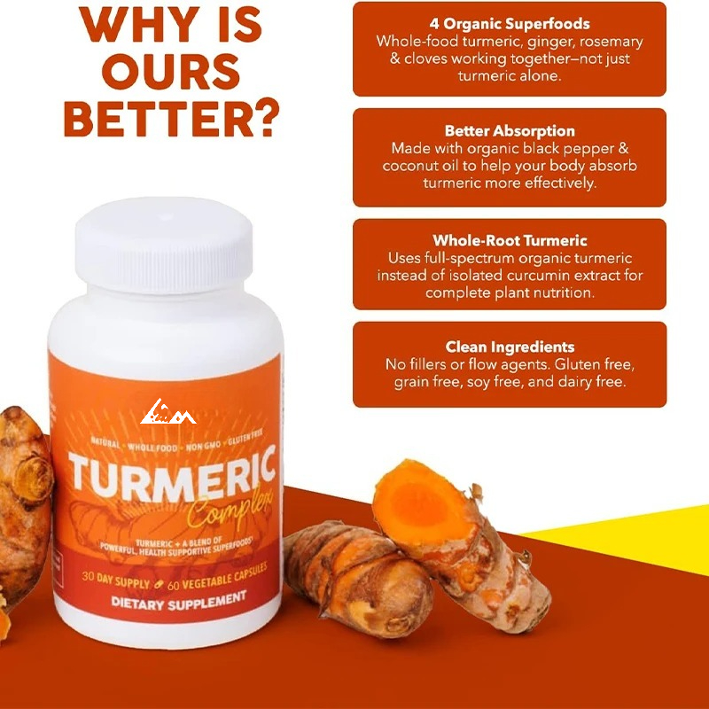فلفل أسود عضوي، وكركم، وكيركمي - مراجعة Turmeric Curcumin Capsule وسعره